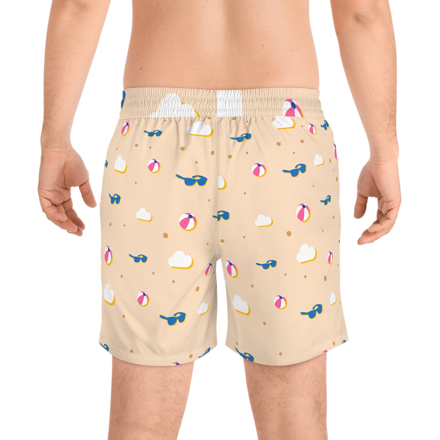 Men's Mid-Length Swim Shorts - Fun Beach Day Vibes, Summer Pool Party Attire, Vacation Ready, Perfect for Beach Days, Father's Day [...]
