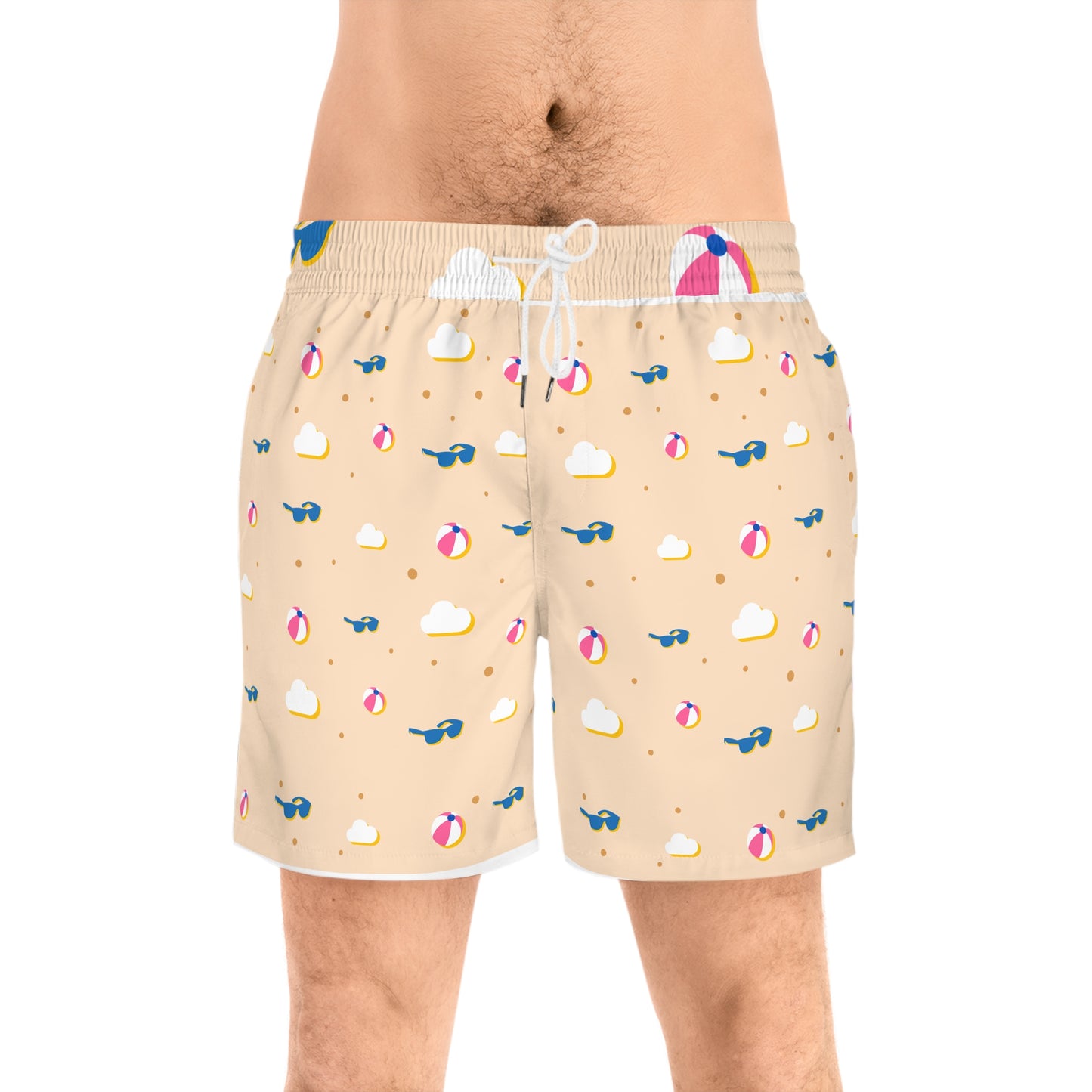 Men's Mid-Length Swim Shorts - Fun Beach Day Vibes, Summer Pool Party Attire, Vacation Ready, Perfect for Beach Days, Father's Day [...]