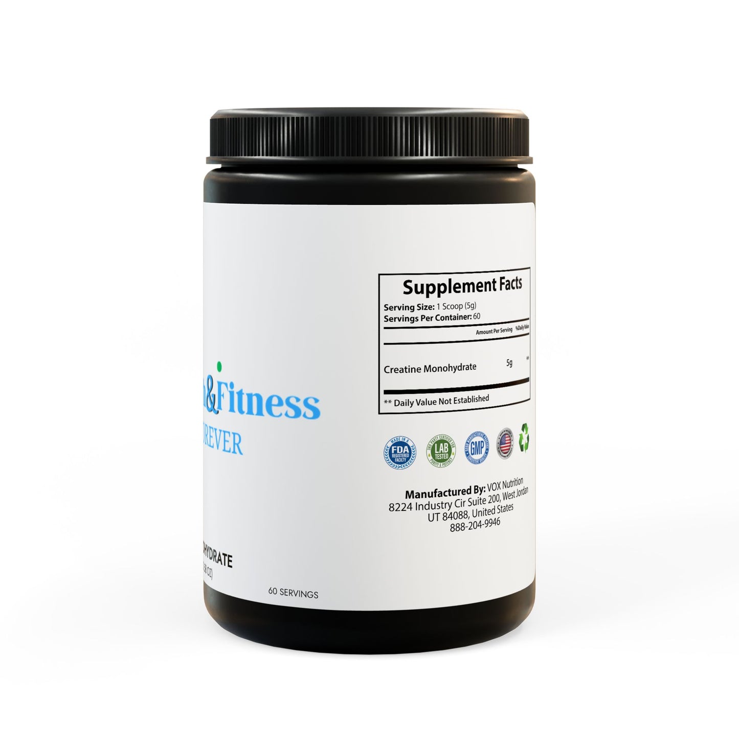 Creatine Monohydrate Supplement (300g, 10.58oz)