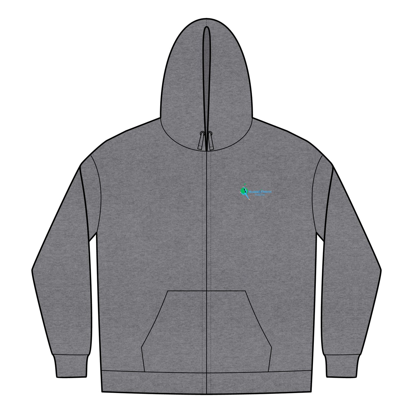 District® Unisex Jersey Full-Zip Hoodie