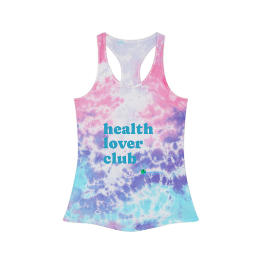 Health Lover Club Tie Dye Racerback Tank Top