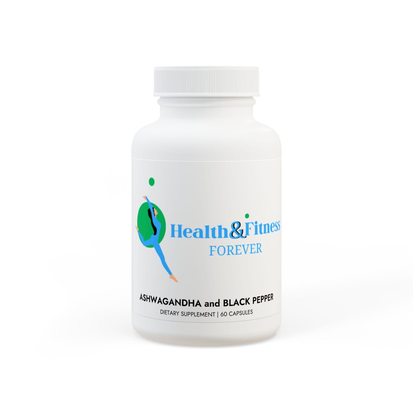 Ashwagandha and Black Pepper Supplement (60 capsules)