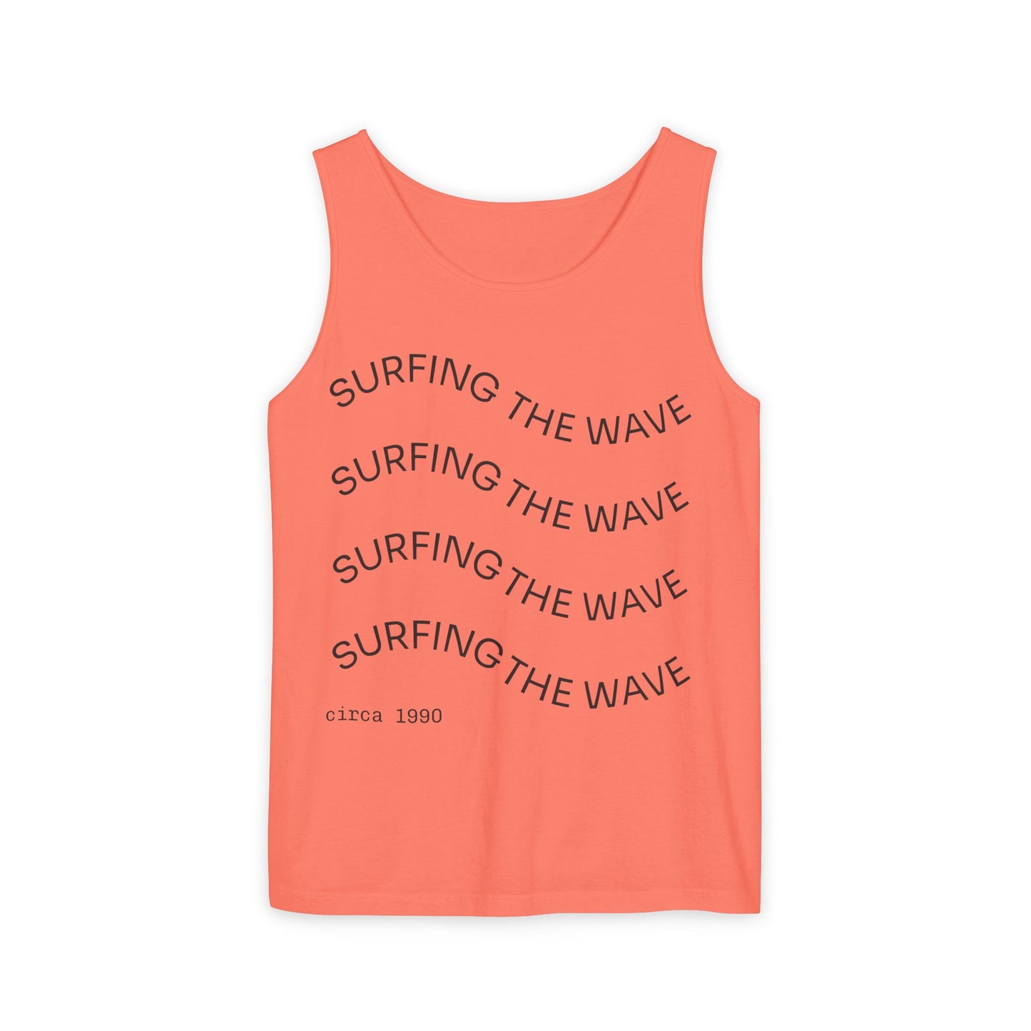 Vintage Surfing Unisex Tank Top, Summer Beachwear, Casual Style, Gift for Surfers, Retro Vibe, Outdoor Activities