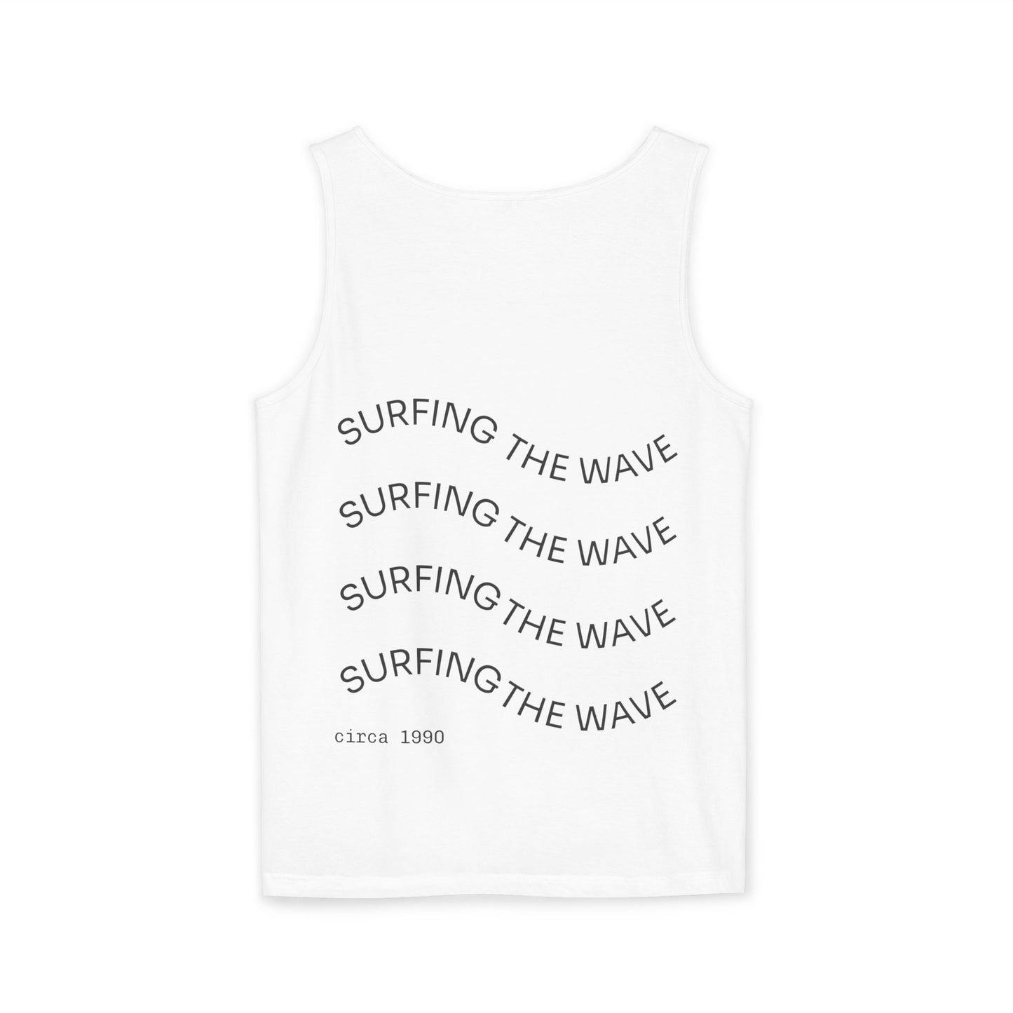 Vintage Surfing Unisex Tank Top, Summer Beachwear, Casual Style, Gift for Surfers, Retro Vibe, Outdoor Activities