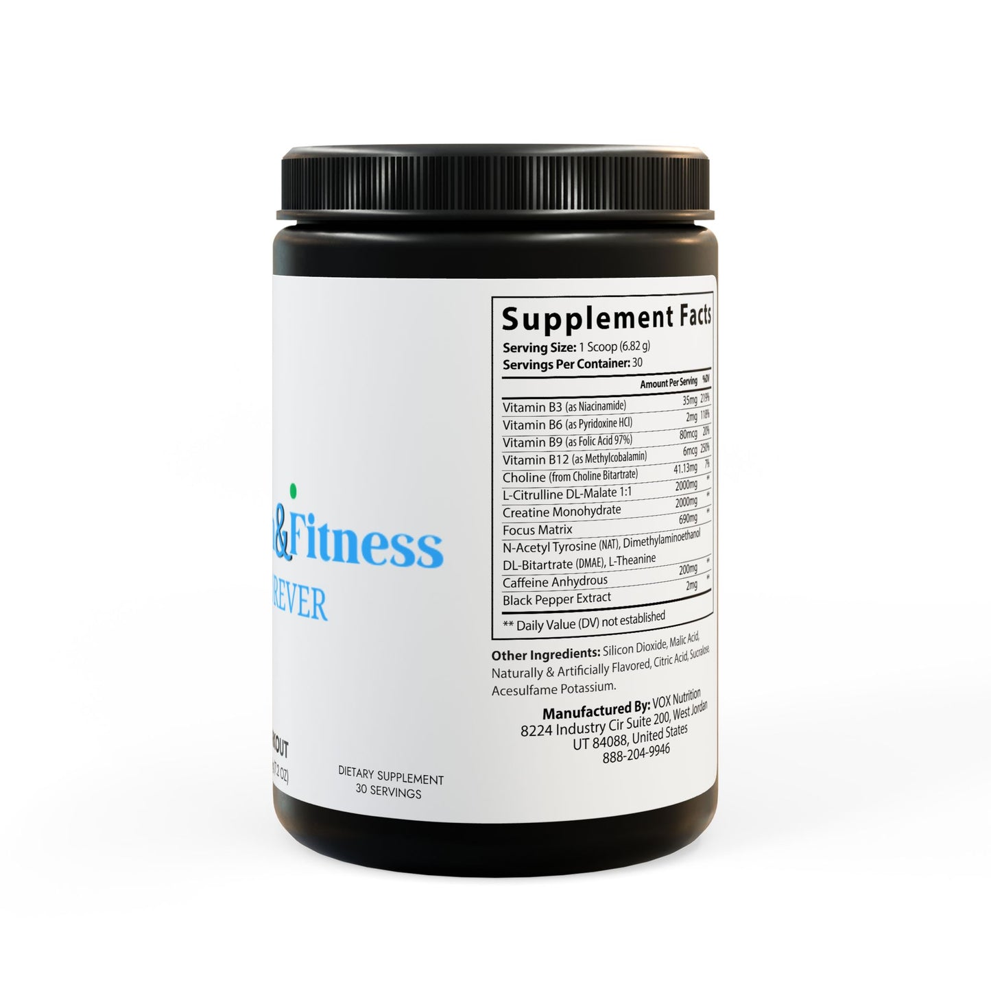 Pre-Workout Supplement, Fruit Punch (204g, 7.1oz)