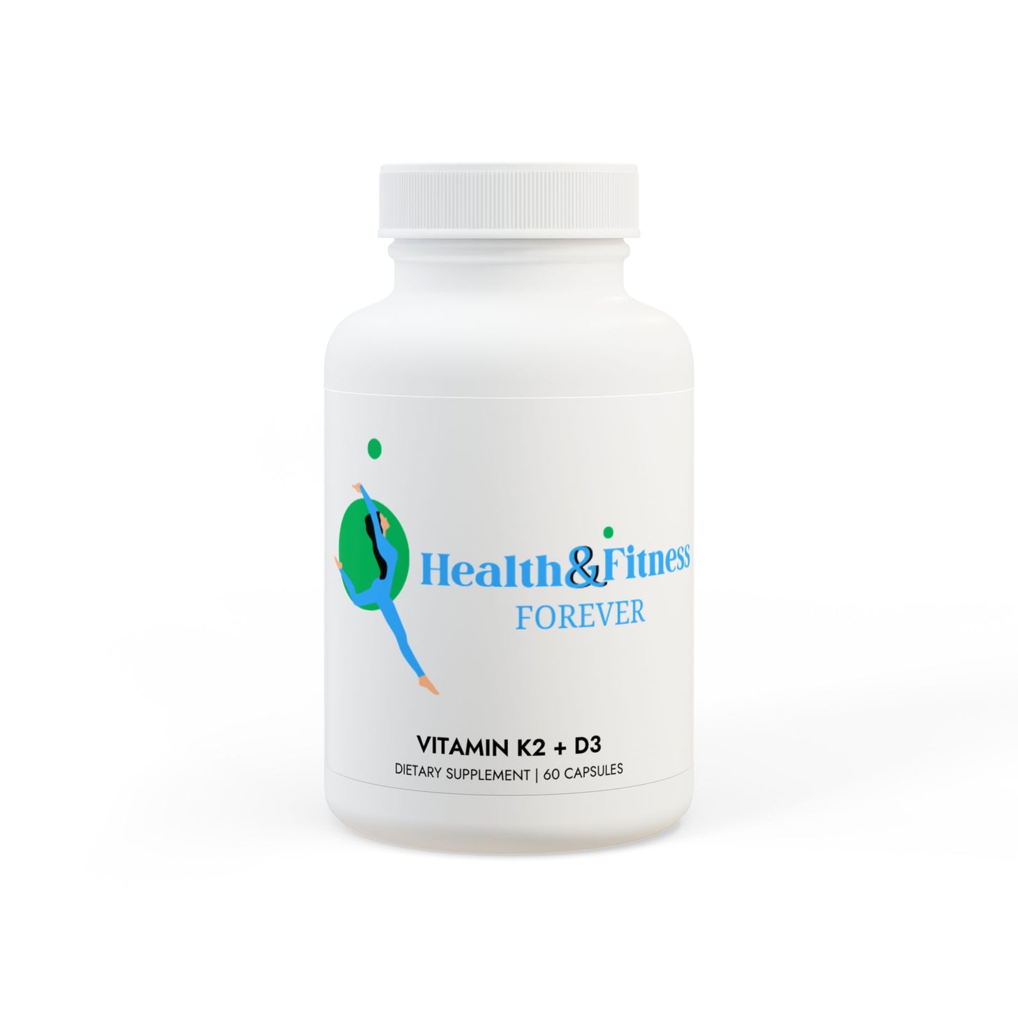 Vitamin K2 + D3 Supplement (60 Capsules)