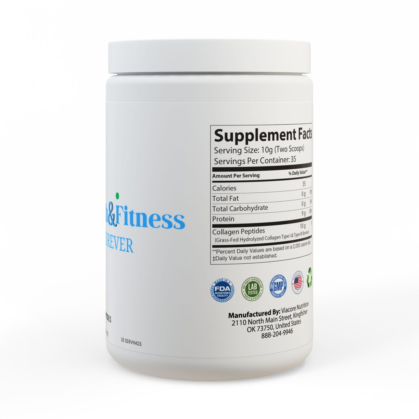 Collagen Peptides Type I & III Supplement (350g, 12.3oz)