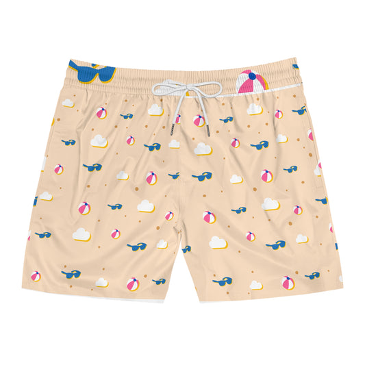 Men's Mid-Length Swim Shorts - Fun Beach Day Vibes, Summer Pool Party Attire, Vacation Ready, Perfect for Beach Days, Father's Day [...]