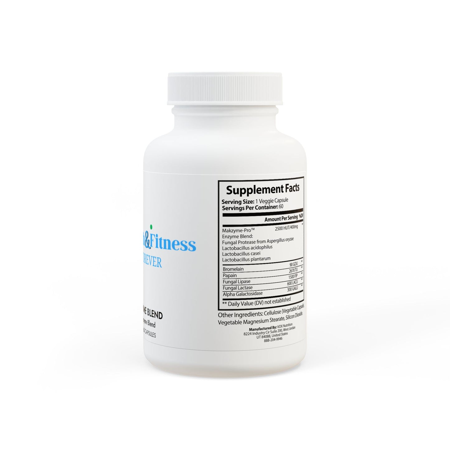 Digestive Enzyme Blend Supplement (60 Capsules)